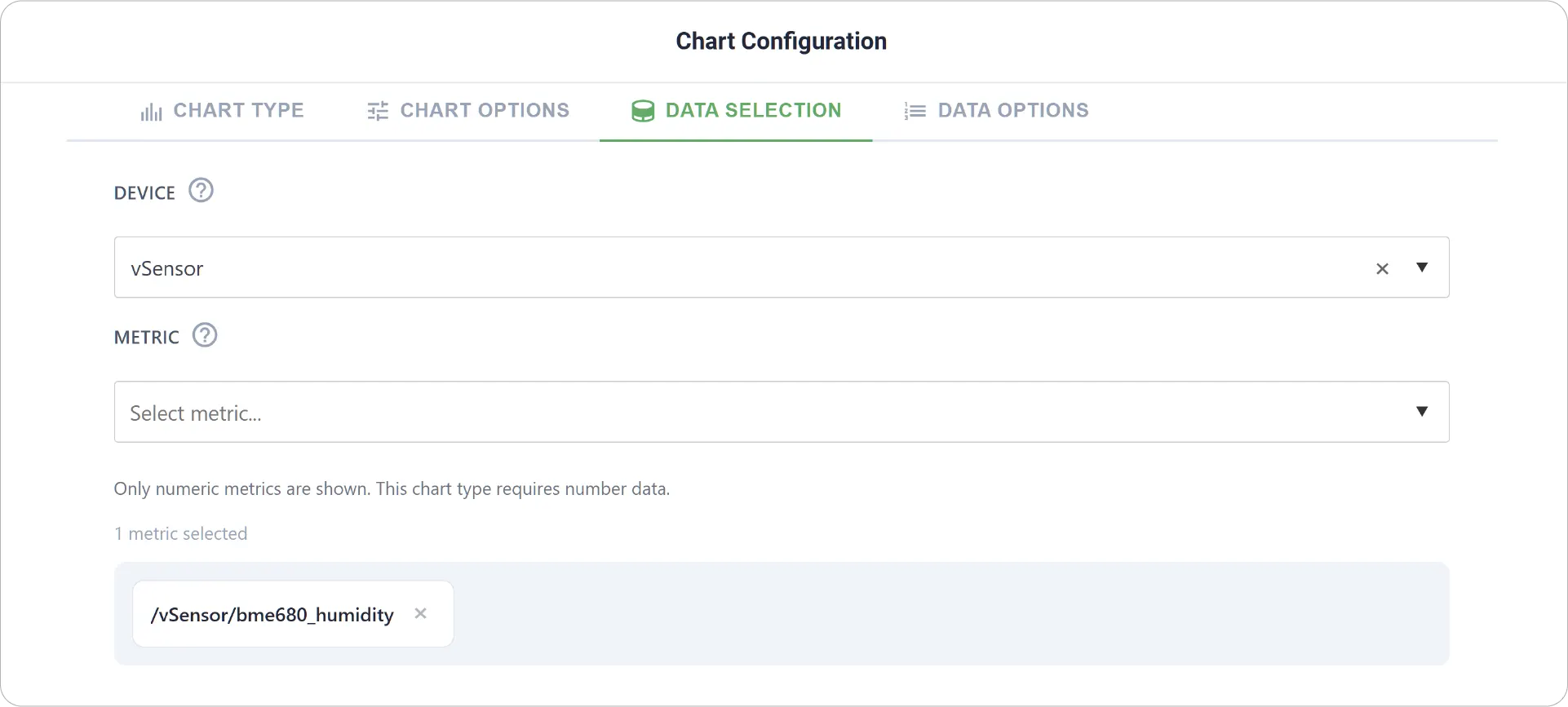 Radial Bar Data Selection