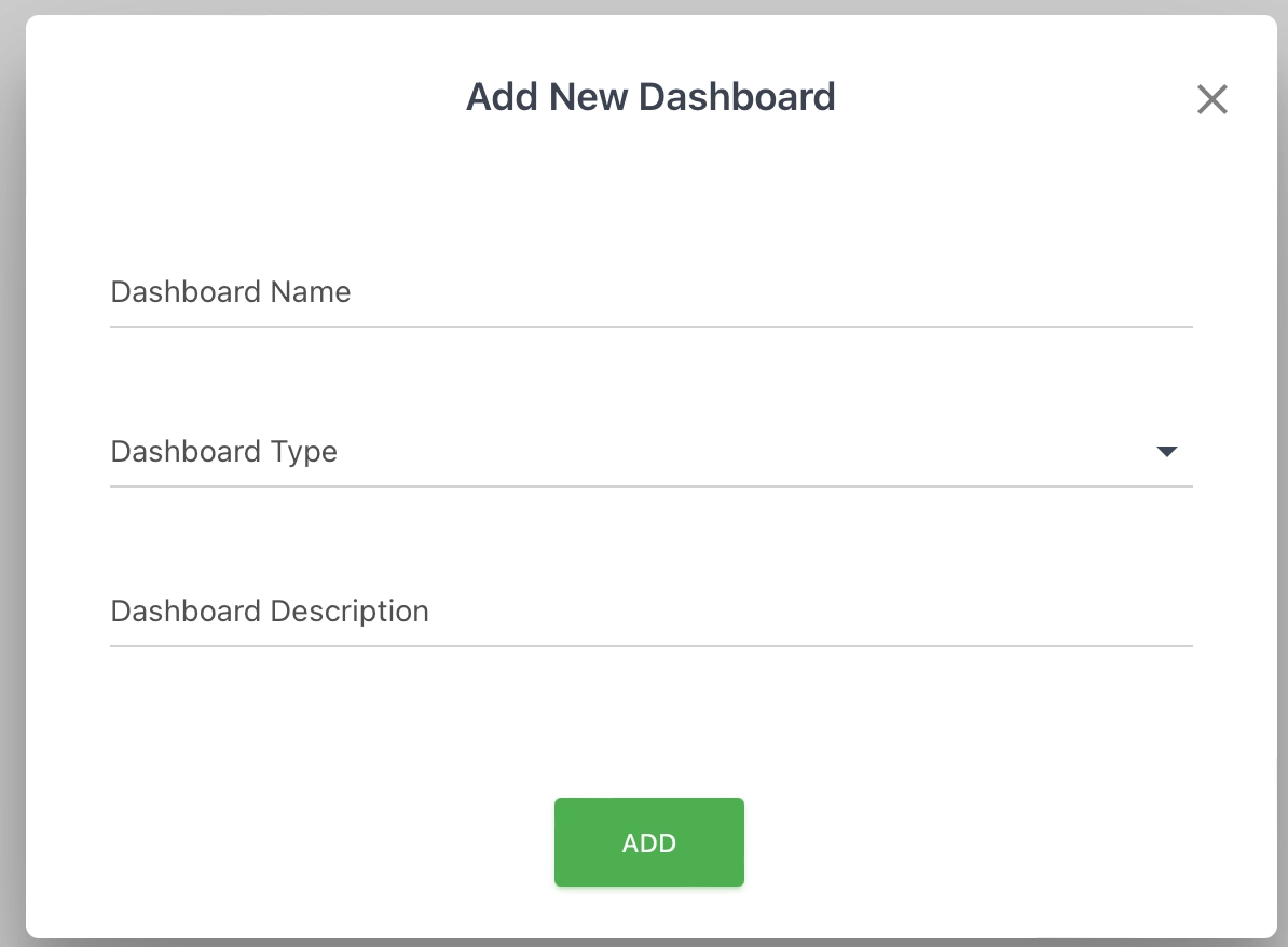 Add Dashboard