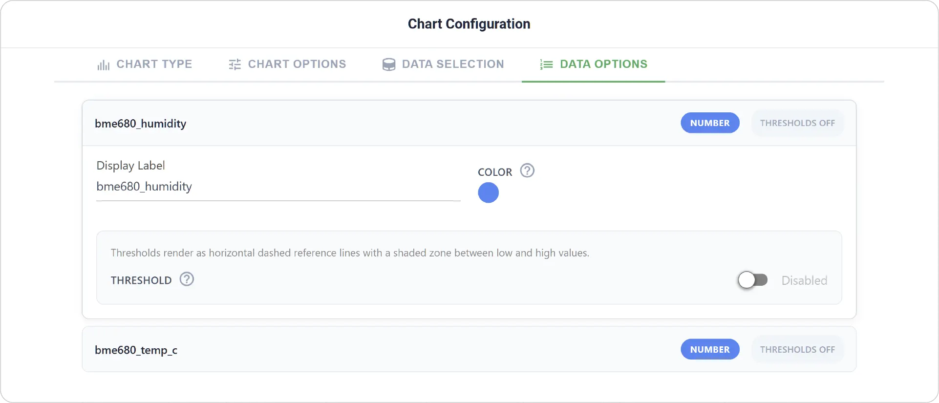 Edit Data Options