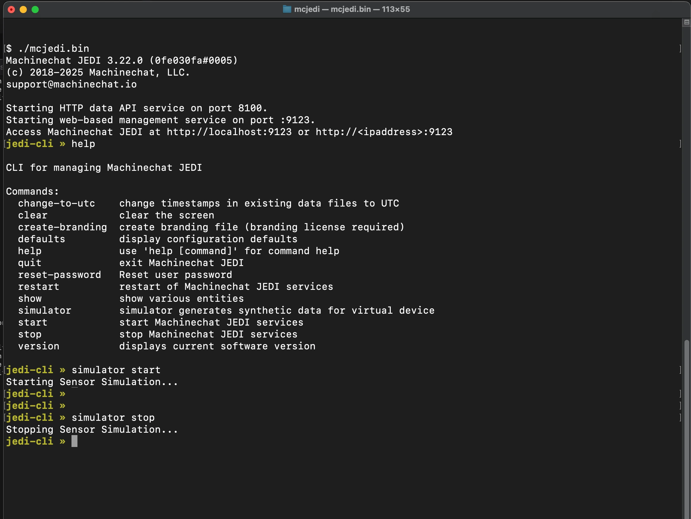 IoT Simulator in JEDI