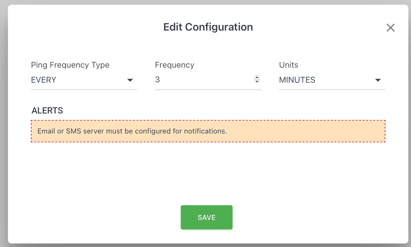 Monitoring Settings