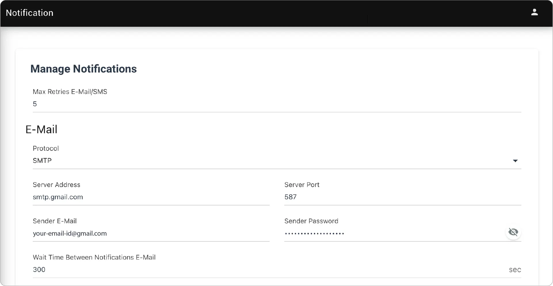 Gmail SMTP Settings