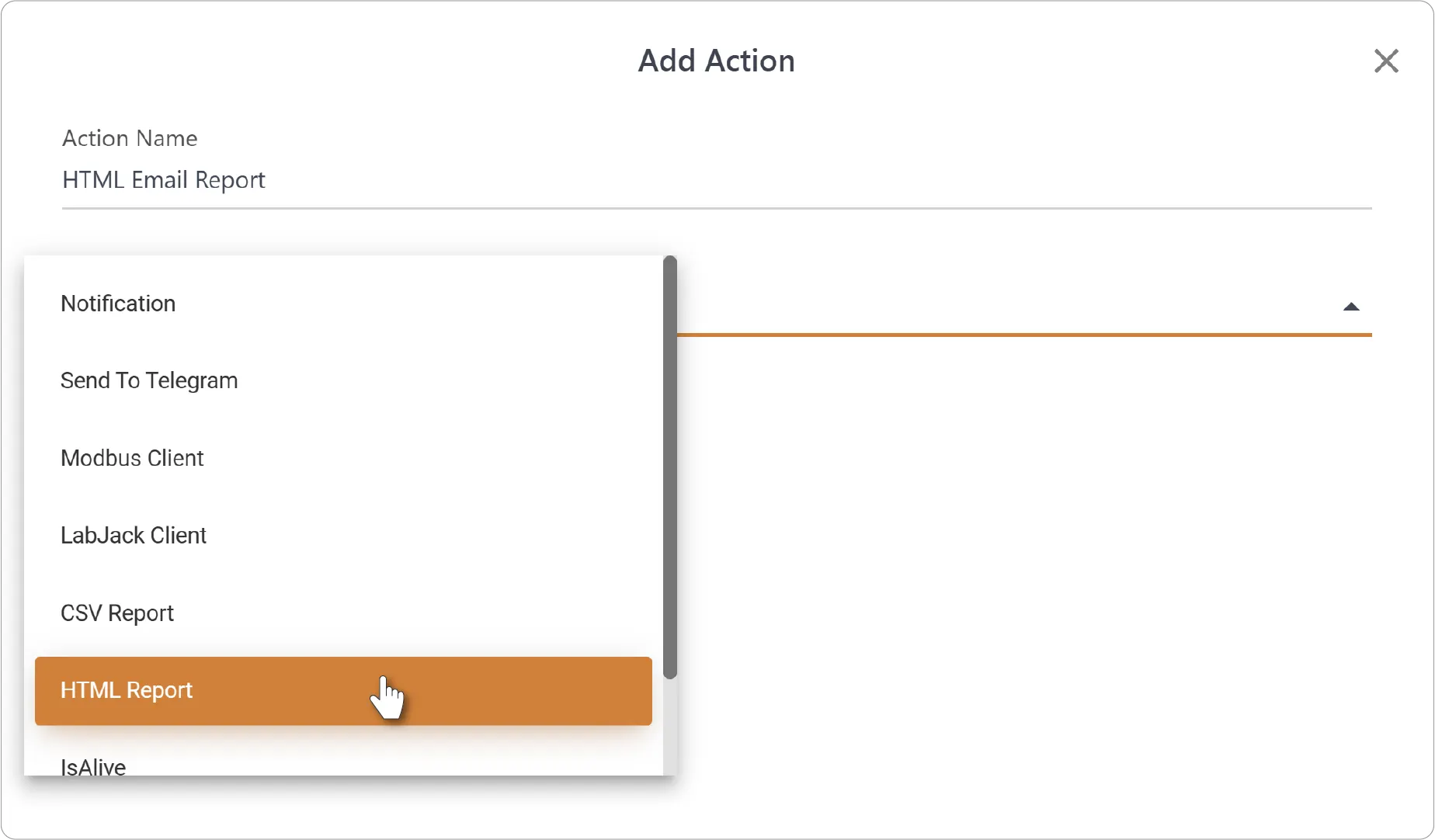 Add Action