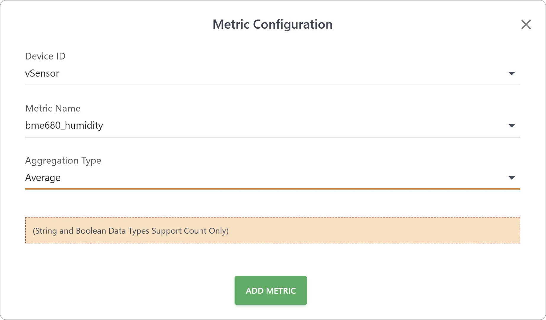 Add Metric