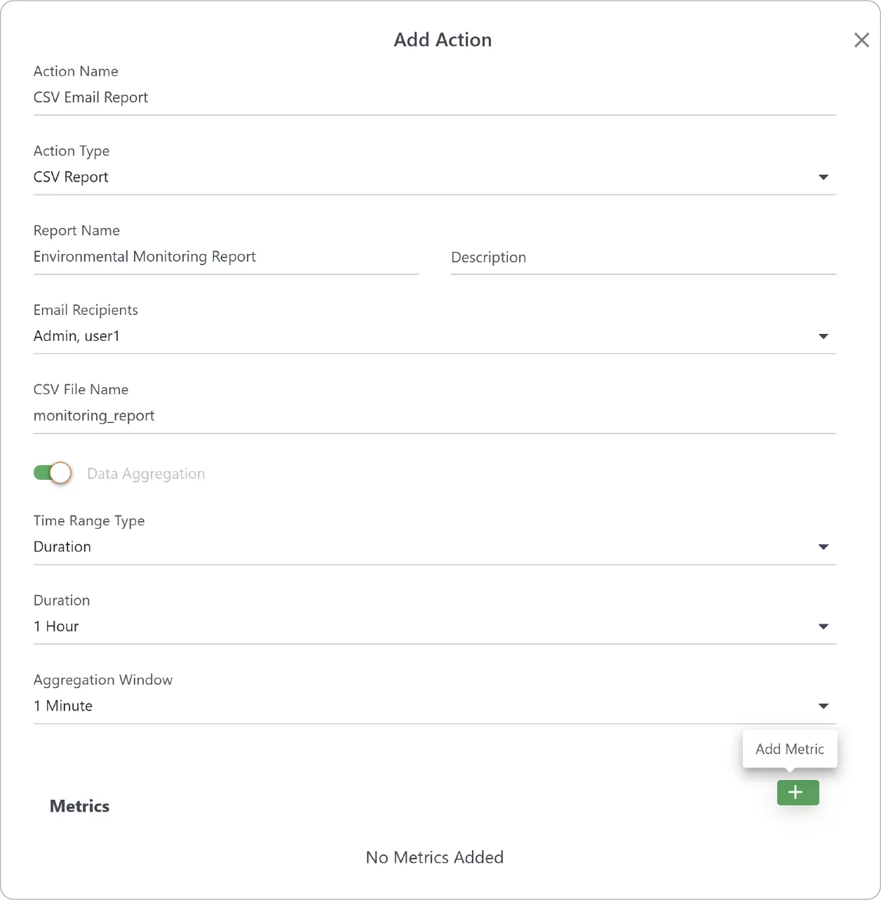 Configure CSV Report