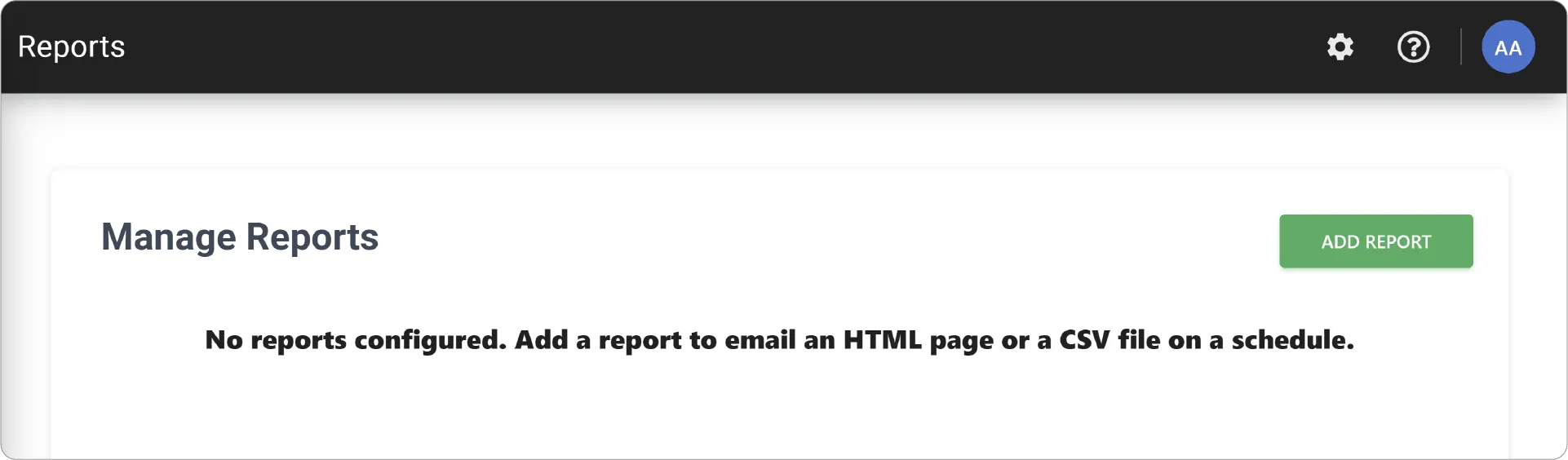 Adding Reports